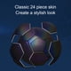 thumbnail image 2 of Balón de fútbol reflectante luminoso, balón de fútbol luminoso, balón de entrenamiento para actuaciones de juegos normales, 2 of 5