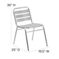 thumbnail image 5 of Emma + Oliver Aluminum Indoor-Outdoor Stack Chair with Triple Slat Back, 5 of 11