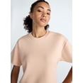 thumbnail image 4 of Scoop Women's and Women's Plus Scubaknit Tee with Short Sleeves, Sizes XS-4X, 4 of 5