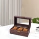thumbnail image 1 of Caja de Almacenamiento de Reloj de Madera, Escaparate de Ventana de Vidrio Cojín de Reloj con Cerradura Joyero Organizador de Exhibición Reloj Estuche 3 cuadrícula Salvador Caja de reloj, 1 of 10