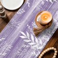 thumbnail image 3 of Table Runners 120 Inches Long Dress Scarves, Vintage Lavender Farmhouse Coffee/Dining/Kitchen Table Decor Table Runner for Living Room, Farmhouse Florals Leaf Coastal Home Sweet 13x120 Inch, 3 of 9