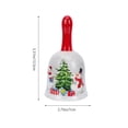 thumbnail image 4 of MasteelfCA 1Pc Ceramic Hand Bell Festival Shaking Bell Christmas Hand Bells for Party, 4 of 7
