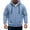 Light Blue, variant on Rexolia Mens Oversized Zip Up Hoodie Brushed Fleece Heavyweight Full Zip Sweatshirt with Pockets Fall Winte Black L