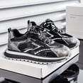 thumbnail image 4 of 2026 All-Season Men'S Fashion Sneakers -  Low-Top Lace-Up Casual Shoes for Hiking, Outdoor & Daily Wear, Hiking Shoes, Modern Sneakers，Thick Cushioned PVC Sole, Breathable Fabric & Synthetic Upper, 4 of 9