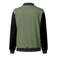 thumbnail image 4 of NLLSHGJ Manteau Brun Foncé Femme Automne et Hiver Mode Décontractée Veste à Manches Longues Imprimée avec Fermeture Éclair 4 Cardigans pour Femmes pour l'Automne Cardigan Gris Clair Femme, 4 of 5