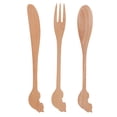 thumbnail image 1 of Juego de cubiertos de estilo japonés, mango largo, cuchara de madera, tenedor, cuchillo, utensilio de cocina, herramientas, 1 of 14