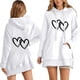 thumbnail image 1 of WILLBEST Vestido Mujer Sudadera Con Capucha Y Letras Estampadas Informales Para Mujer, 1 of 3