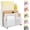 White, variant on Mail Organizer Countertop, Metal File Holder with 3-Slot, Rose Gold Desk Accessories & Workspace Organizers (Rose Gold)