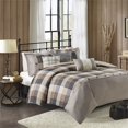 thumbnail image 2 of Madison Park Ridge Ensemble Housse de Couette 6 Pcs Polyester Full/Grand - Marron, 2 of 18