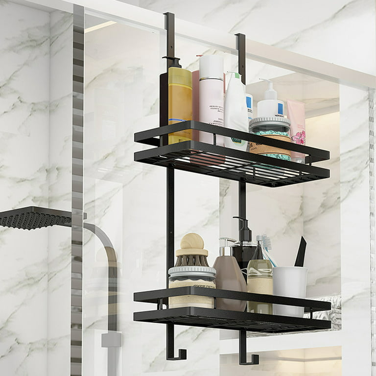 Wooden shower rack hanging on wall or glass wall – Trelyz