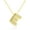 E, variant on A-Z Bubble Letter Necklace Gold Balloon Initial Necklaces Rhinestone Letter Pendant Necklaces for Women Trendy