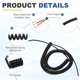 thumbnail image 4 of Uxcell Cable Enrollado Retráctil de 10 pies 24AWG, 300V 105℃ Cable de Alimentación Espiral de 4 Conductores para Equipos Portátiles y Móviles de Alta Presión y Alta Temperatura, 4 of 6