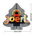 thumbnail image 3 of Stylish Metal Hanging Christmas Tree Wind Spinner - Festive Design with Wreath Star and Colorful ' York ' Letters for Garden Decor, 3 of 7