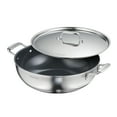 thumbnail image 4 of Tramontina Utsava Tri-Ply Clad 6 Qt Covered Kadai with Ceramic Interior – Induction-Ready, 4 of 10