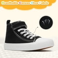 thumbnail image 2 of Toddler Shoes for Girls Boys High Top Kids Canvas Sneakers Adjustable Strap Casual Shoes Comfy Fashion Running Walking Classic Sneaker Indoor Outdoor, 2 of 6