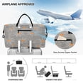 thumbnail image 5 of Travel Duffel Luggage Bag Sports Duffle Bag Gym Bag with Zipper Spider Webs, 5 of 7