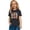 Black, variant on Valora Little Kid Easter Bunny Graphic Short Sleeve Tee for Girls Soft Casual Round Neck Toddler Kids Top Blue 4-5 Years