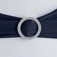 thumbnail image 4 of BalsaCircle 5 Spandex Chair Sashes Silver Round Buckle Party Ceremony Decorations Cheap, 4 of 7