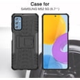 thumbnail image 2 of Case for Samsung Galaxy M52 5G, Tyre Pattern Design Hybrid TPU+PC Material Double Layer Protection Shockproof Cover with Kickstand Phone Case for Samsung Galaxy M52 5G XC Green, 2 of 12