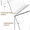 thumbnail image 4 of 8 Pcs Clear Magazine Holders Clear Acrylic Book Display Stand Brochures Holder Office, 4 of 4