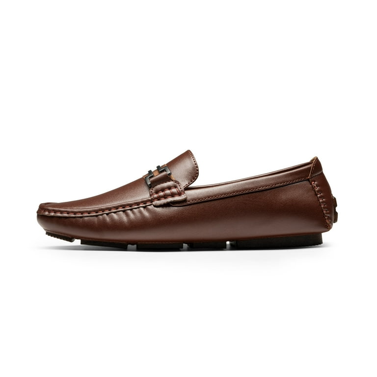 Men\'s Brown Casual Slip-On Leather Loafers Size 12 Men main image 3