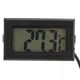 thumbnail image 2 of Termómetro digital electrónico integrado LCD negro Medidor de temperatura de sonda impermeable para incubadora, 2 of 12