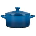 thumbnail image 2 of Le Creuset Cocotte Ronde Mini en Grès, 14 Oz, Marseille, 2 of 6