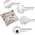 thumbnail image 6 of BANET Tree Pillow Shams Pink Set of 2 Pillowcases Cushion Covers Soft Pillow Covers for Sofa 20x20in, 6 of 7