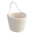 thumbnail image 2 of Cotton Rope Hanging Storage Basket, Easter Basket for Kids, Easter Bunny Basket, Woven Cotton Rope Egg Easter Gift Baskets For Cosmetics Snacks Easter Eggs Wall Mounted Or Desktop Use, 2 of 9