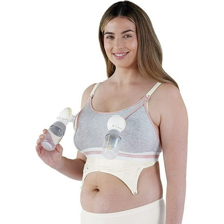 UPC: 0807978150412 | BRAVADO! DESIGNS Sustainable Clip and Pump Hands-Free Pumping Accessory | Dove Heather | M