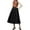 Black, variant on Landzoo One Women's Casual Beer Festival Solid Color Midi Skirt With Belt For Party And Daily Wear Beautiful Stylish Women's Skirt