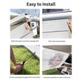 thumbnail image 7 of 4th of July RV Awning Sun Shade Screen 9'X7' Patriotic Stars Wreath Mesh Sunscreen Rose Daisy Wood Grain Awning Shade Screen with Zipper UV Blocker Completed Kits for RV Motorhome Camper, 7 of 7
