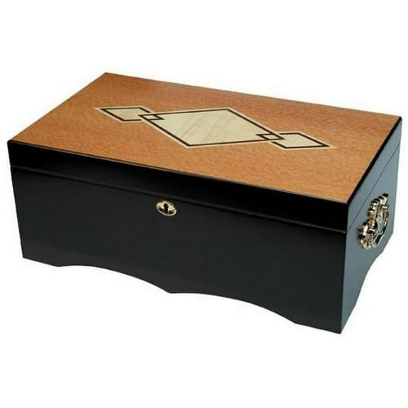 Quality Importers Cordoba - 200 Cigar Walnut Humidor w/Inlay