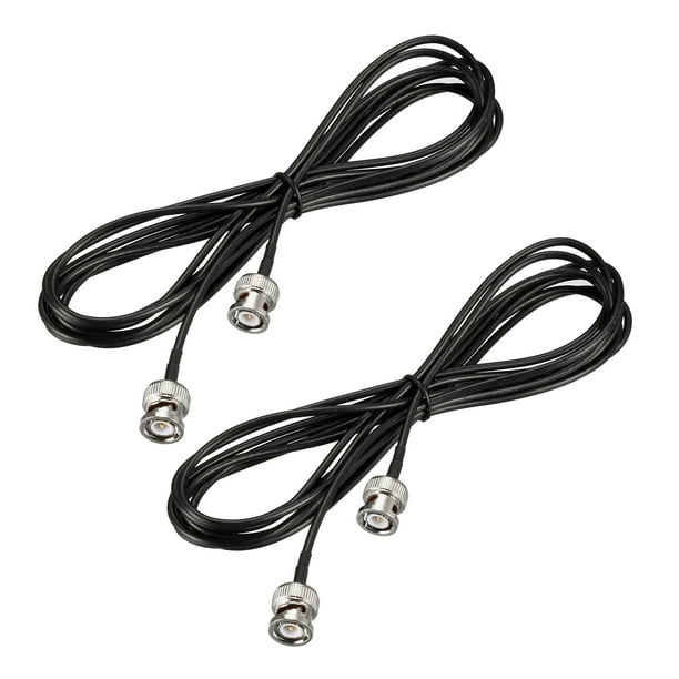 2 Câbles Coaxiaux BNC Mâle/mâle Uxcell – 50 Ohm, 12 Pouces, RG174 – Neufs