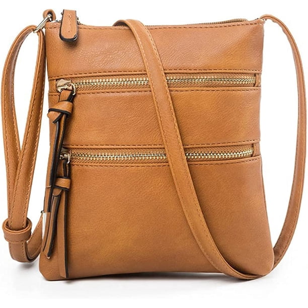 LHSHID Crossbody Purse for Women Small Shoulder Bag Sling Handbag Wallet Vintage Adjustable Tote Handbag Bag Faux Leather