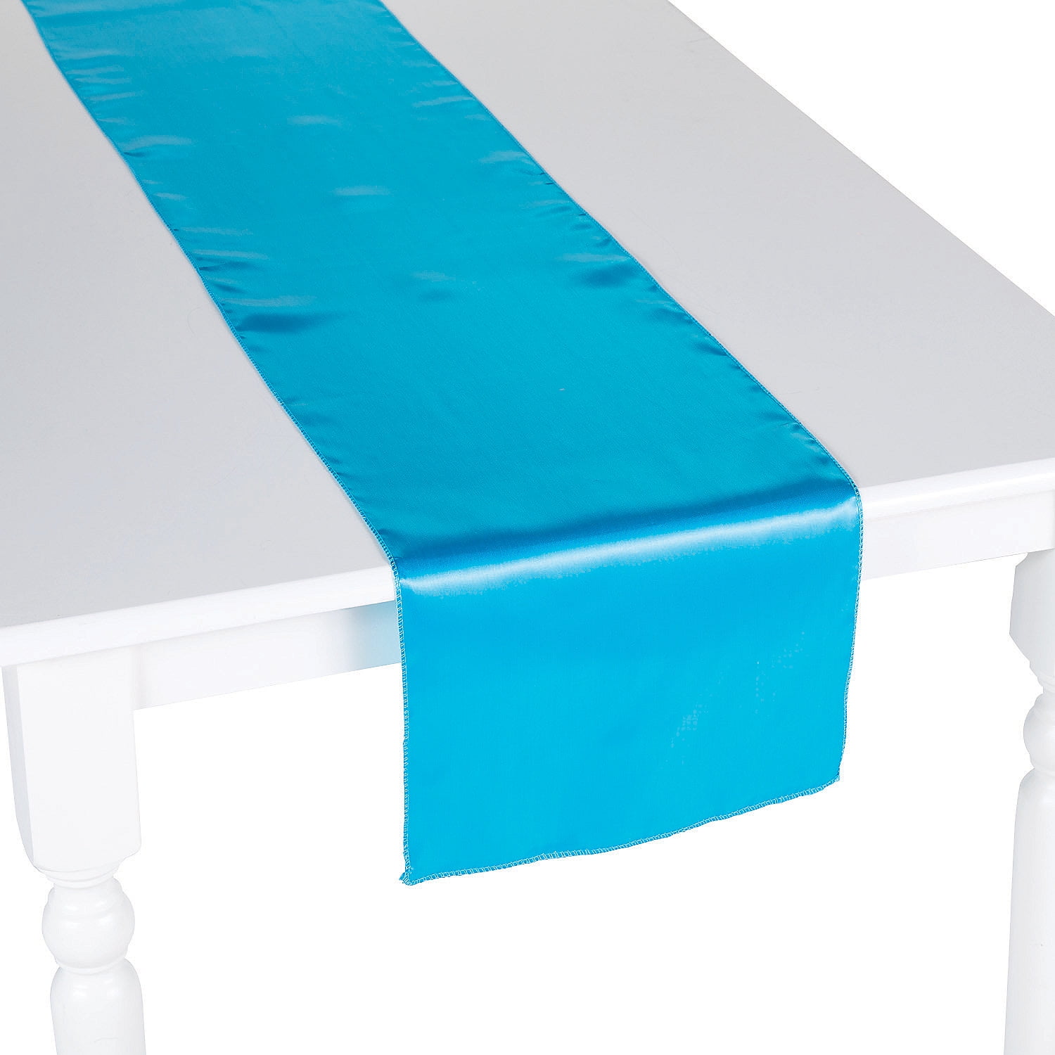 Teal Satin Table Runner 12" X 108" Home Decor 1 Piece