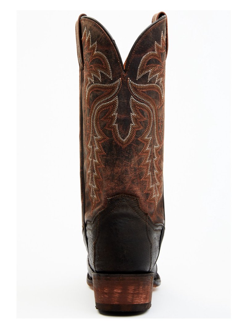 Dan Post‎ Teju Lizard Boots Brown Leather Mens Size 8.5 D Dan Post Mens Brown Teju Lizard Western Cowboy Boots Size  main image 4