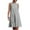 Gray, variant on IROINNID Women's Sleeveless Shift Dress Round Neckline Holiday Summer Party Beach Loose Dress Strapless Dress