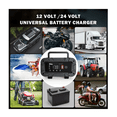 thumbnail image 3 of Cargador De Batería Husgw 24v5a 12v10a Para Coche Y Motocicleta Belug Naranja, 3 of 5