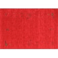 thumbnail image 1 of Ahgly Company Indoor Rectangle Abstract Orange Contemporary Area Rugs, 4' x 6', 1 of 1