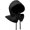 Black, variant on Winter Hats for Women Men,Warm Knitted Hat Wool Blend Hooded Scarf Hat for Women Balaclava Hat Snood Collar