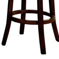 thumbnail image 4 of Benzara Swivel Barstool with Curved Open Low Back, Set of 2, Gray and Brown-Color:Dark Oak, 4 of 5