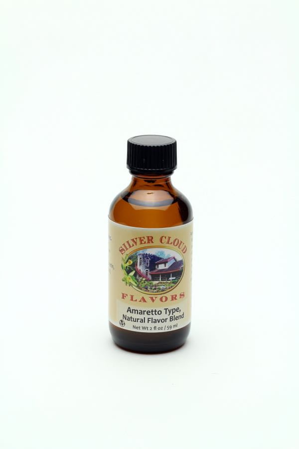 Amaretto Type Extract, Natural Flavor Blend 2 fl. oz. glass bottle