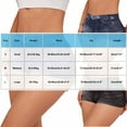 thumbnail image 3 of Rezuofi 2 Pcs Faux Jeans Shorts for Women Summer Mid Rise Stretchy Denim Shorts Butt Lifting Slimming Ripped Shorts for Curvy Women 2025, 3 of 5