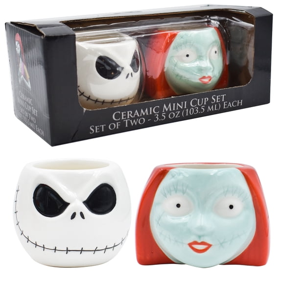 Mini tazas Fun Kids Mundo De Jack - Jack y Sally 103 ml