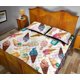 thumbnail image 4 of Juego de cama edredón con estampado de helados de colores, 4 of 5
