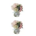 thumbnail image 4 of Naiovety 2 piezas de flores falsas de hortensia de seda de bajo mantenimiento para interiores o exteriores fáciles de limpiar y duraderas Type1 NO1, 4 of 6