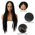 thumbnail image 6 of Unique Bargains Lace Front Wigs Long Straight Hair Black, 6 of 8