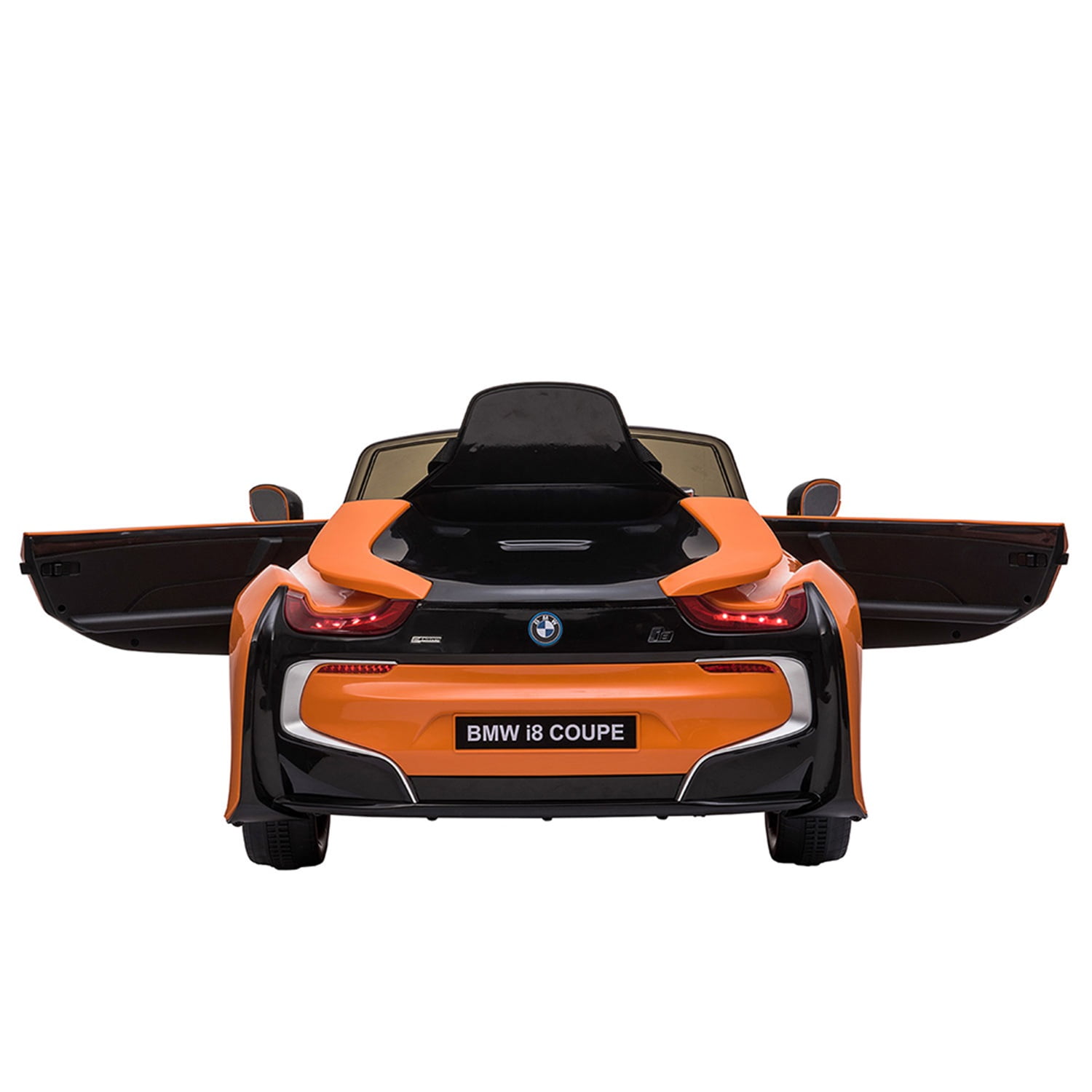 CIPACHO 12V Powered Ride On Car, Officially Licensed Electric Kids Car Toy with Remote Control Music Horn Lights Suspension Wheels, Orange