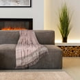thumbnail image 3 of Parkland Collection Adonia Coffee Grey Cotton Slub Throw Blanket with Tassels, 50 x 60 Inch Decorative Sofa Throw, 3 of 3